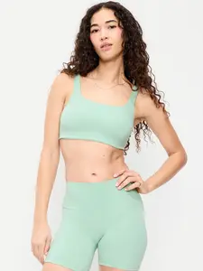 Old Navy Women's Light Support StudioSmooth Square-Neck Sports Bra