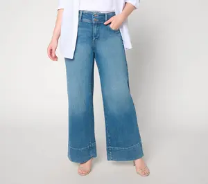 NYDJ Teresa Regular Wide-Leg w/ Wide Waistband & Hem