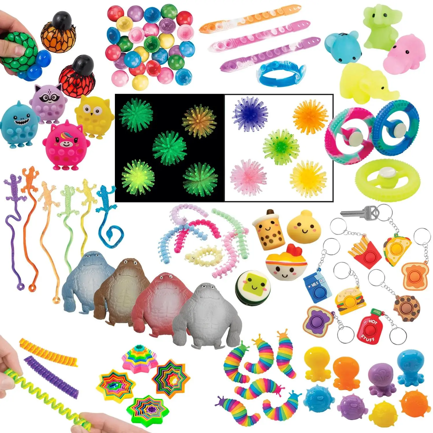 Super Mega Deluxe Bulk 1048 Pc. Fidget Toy Handout Assortment