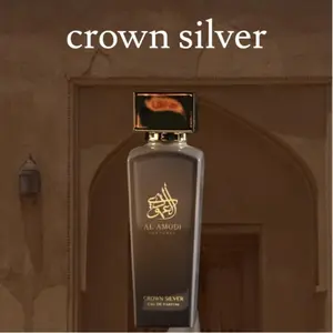 Crown Silver Arabic Perfume for Men, Eau De Parfum, 2.7fl oz, Vanilla, Woods, Amber, Cologne