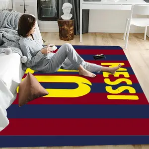 M-Messi jersey Floor Mat Soft Flannel Floor Rug Soft Thick Rugs Non-Slip Absorbent Doormat for Living Room, Bedroom, Kitchen, Entrance, Bathroom, Home Decor, Anti-Skid Washable Mat, Multiple Sizes, Indoor Outdoor Use, Durable Home Floor Carpet