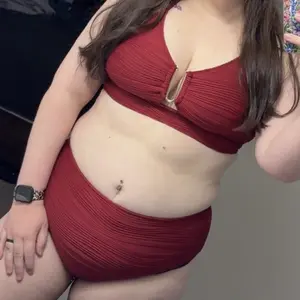 Aleumdr 2 Piece Bikini Set U-Wire Cutout Swimsuit High Waisted Textured 2026 Summer Swimming Clothing Beach Water Sports Tummy Control Swimwear SpringStatements