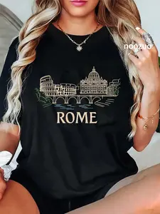 100% Cotton Rome City Italy Gladiators Roman Roma Rome T-Shirt