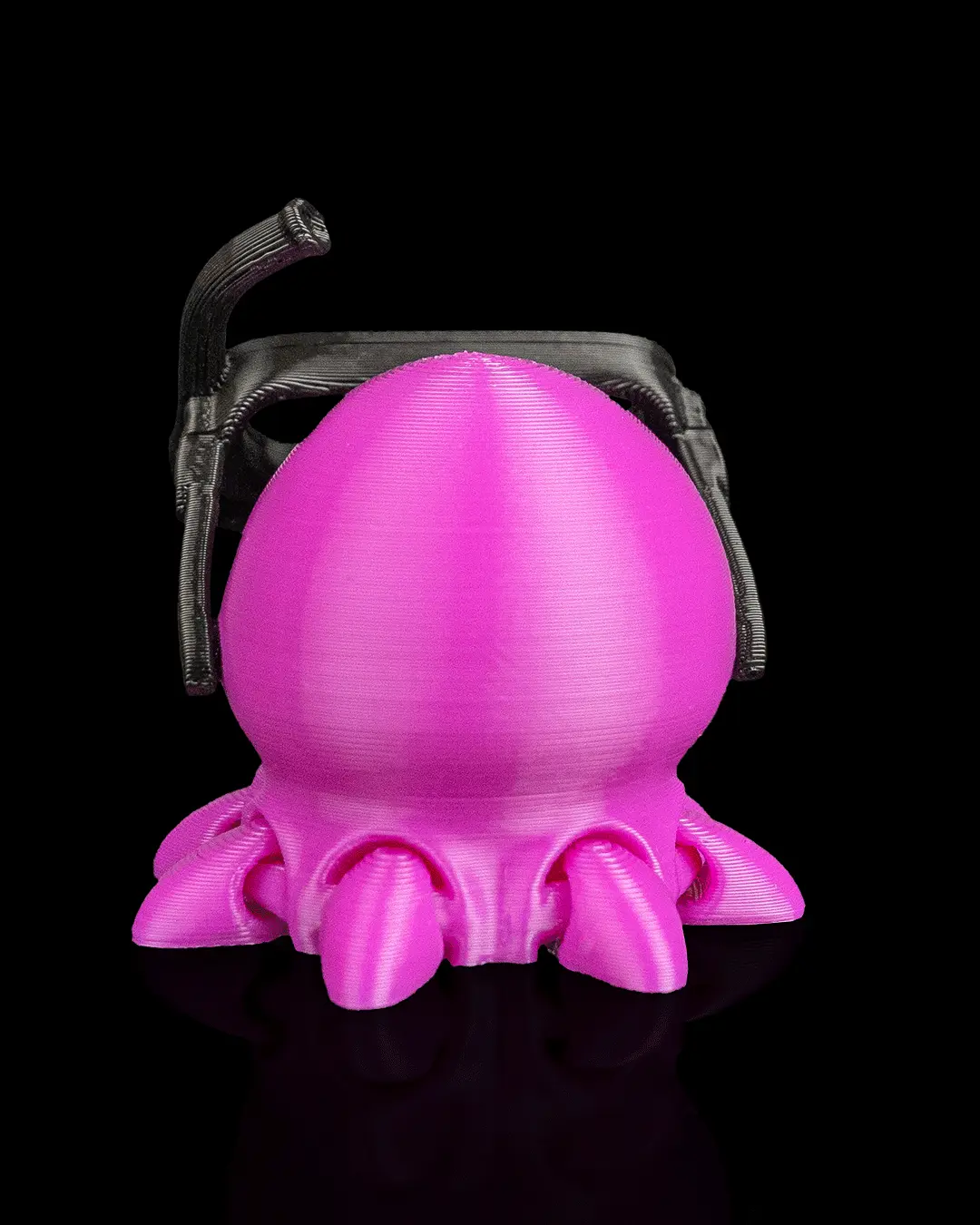 3D Plastic Print Octopus Shape Keychain - Small Size, Playful Look, Unique Charm Fashion Accessory