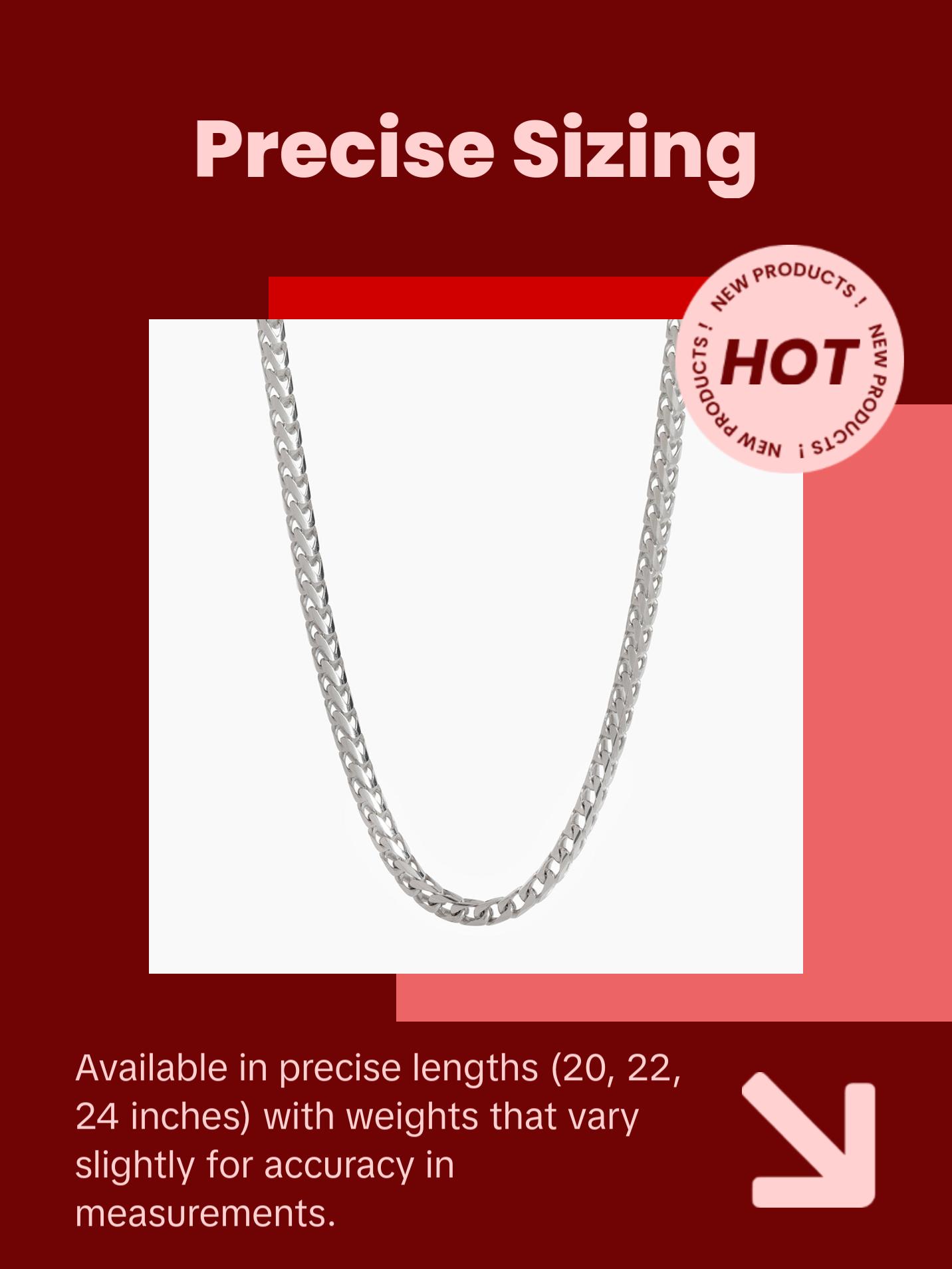 3mm Silver Franco Chain