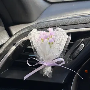 Bouquet Flower Car Vent Clip Mothers Day Gift Accessory Decor