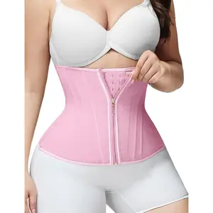 Waist Trainer for Women Tummy Control Workout Waist Cincher Corset Shapewear Body Shaper with Zipper Hook training belt Womenswear Compression