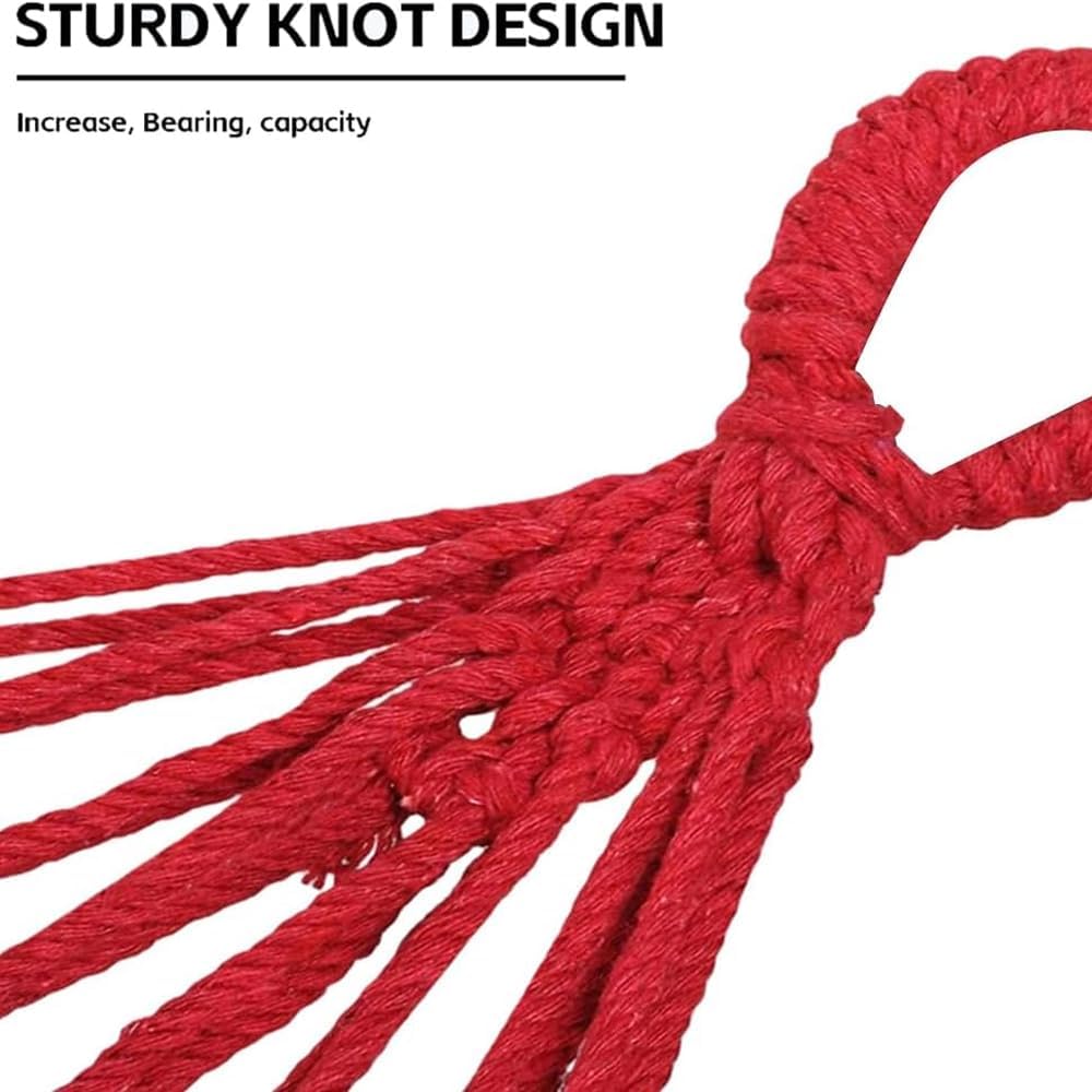 Cotton Canvas Hammock, Comfortable Fabric Camping Hammock with Tree Straps, Up to 450lbs with Travel Bag for Camping Outdoor/Indoor Patio Backyard