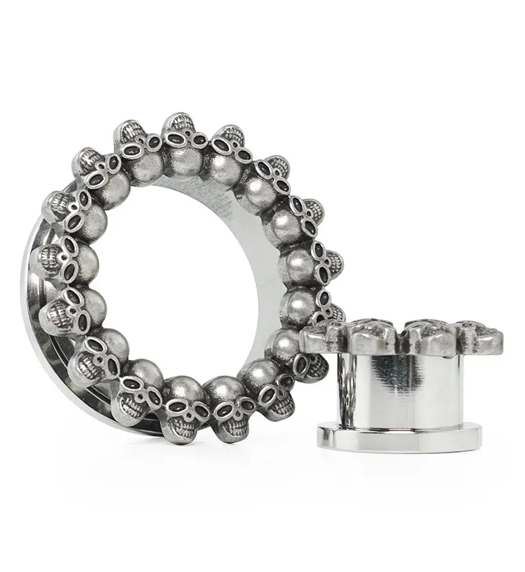 Skull Lined Stainless Steel Tunnels Skull Lined Stainless Steel Tunnels