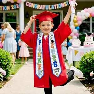 Personalized Class of 2026 Boy Stole, Custom Preschool Kindergarten Kid Graduation Sash , Preschool Graduation Stole, School Name Graduation