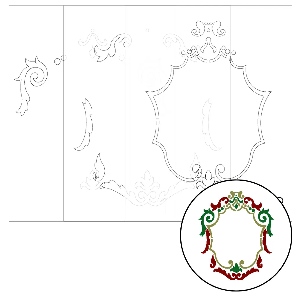 Fancy Frame Stencil