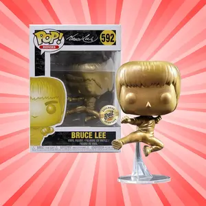 Funko Pop! Bruce Lee Gold Kicking Bruce Lee Bait Exclusive #592