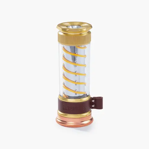 Barebones Edison Light Stick – Brass, USB Rechargeable LED Lantern and Flashlight with 7 Modes, 40+ Hour Run Time, Camping Essentials with Magnetic Base