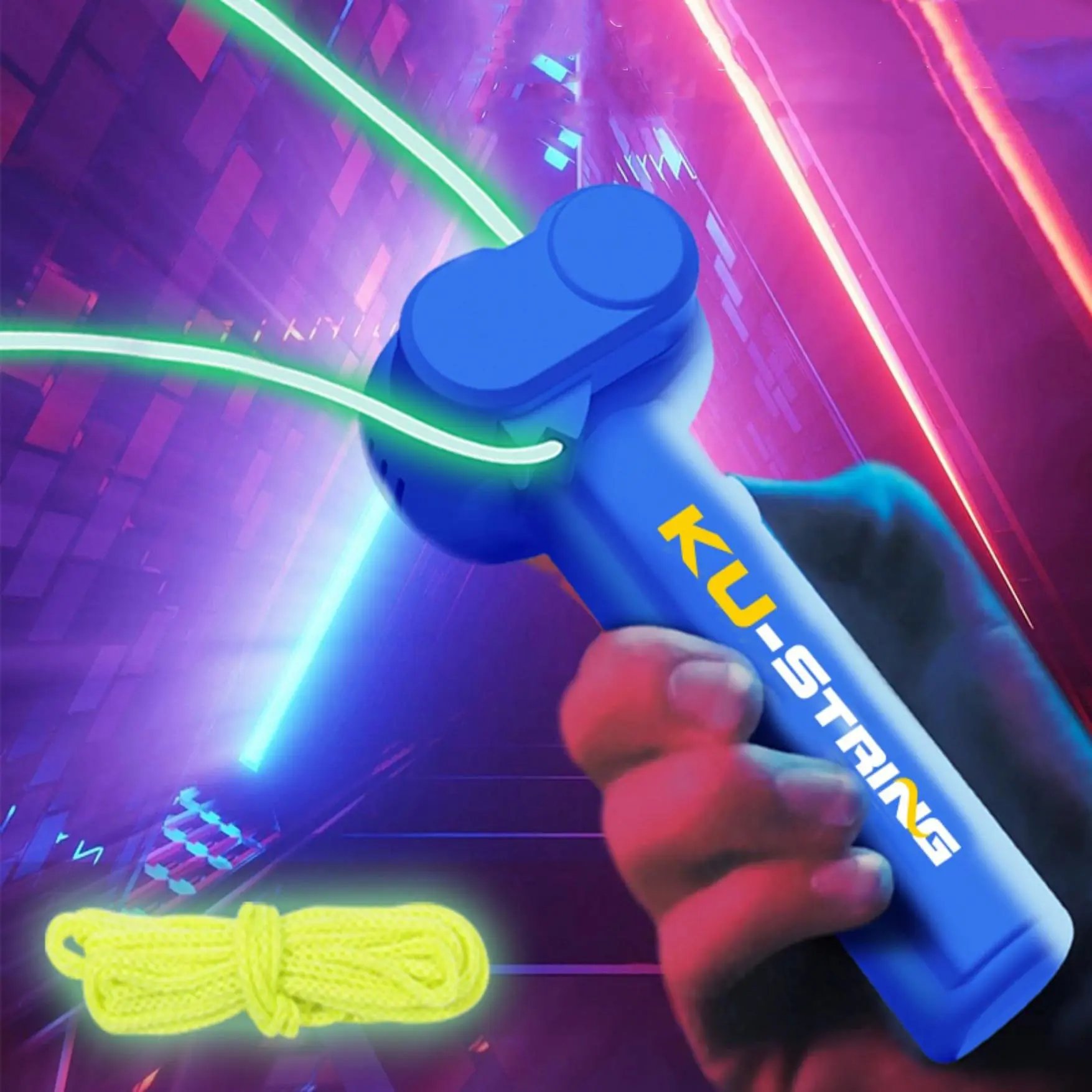 Electric String Rope Launcher Toy, 1 Box Electric String Rope Launcher Toy for Stimulate the Imagination, Stress Relief Toy for Kids & Adults