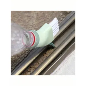3 Pcs Corner & Crevice Cleaning Brushes, Ergonomic Handle Durable Plastic, Wet Dry Use, Bathroom Tile Grout Tough Stain Detail Cleaner