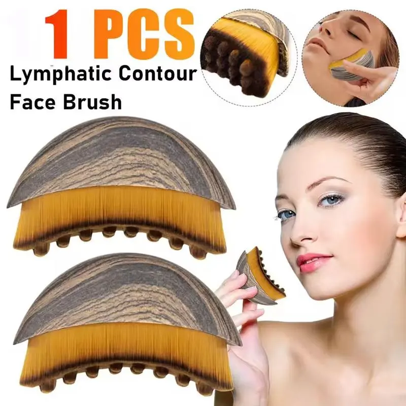 Masajeador Facial Tipo Cepillo para Drenaje Linfático y Masaje, Reductor de Papada Tonifica el Rostro, Estimular la Circulacion, Reduce Hinchazón, y Mejorar la Apariencia de la piel.