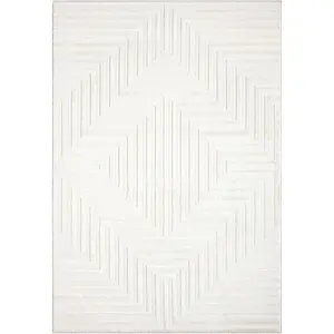 Neutral Diamond Cream Rug