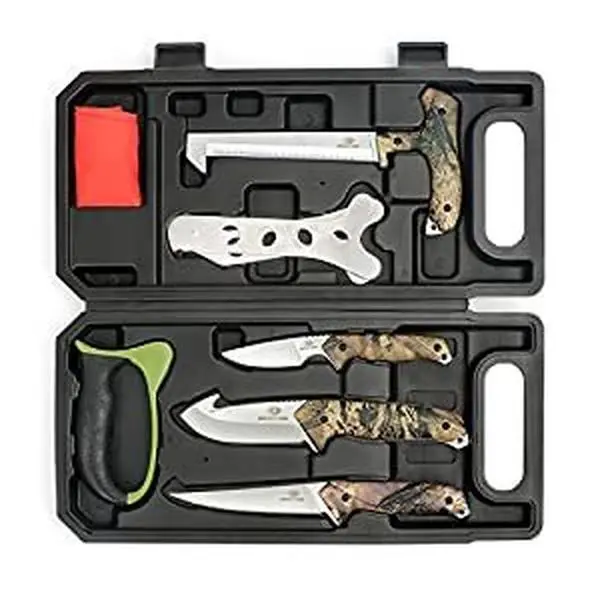 #fathersdaygift MOSSY OAK Field Dressing Kit, Portable Butcher Game Processor Set (8-piece)