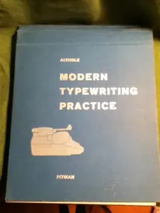 USED Book - Modern Typewriting Practice by Gertrude Altholz (Hardcover)