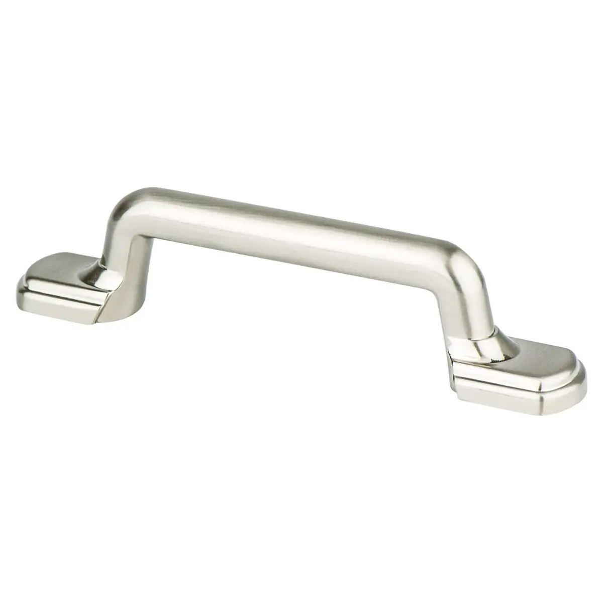 Berenson 9378-1BPN-P 3 in. Advantage Plus 5 Zinc Base Pull, Brushed Nickel Finish, Brushed Nickel Hardware