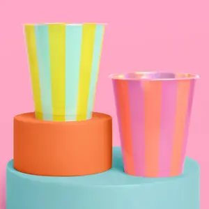 + Green Pool Party Plastic Cups | 16 count 12 oz | Summer Drinkware, Colorful Decorations, Bachelorette Party Drinks, Birthday Supplies