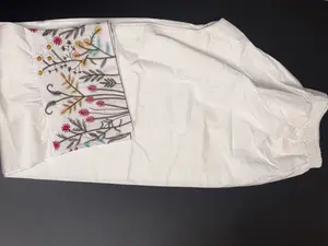 Elegant White Floral Pant