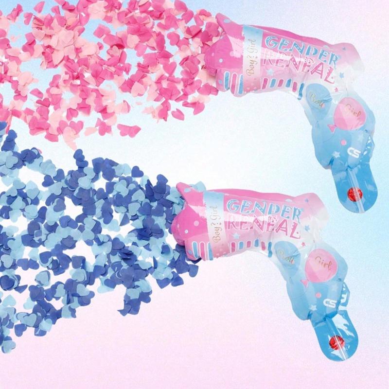 Confetti Spray Gun, Colorful Gender Reveal Confetti Spray Gun, Creative Handheld Prediction Gender Reveal Party Supplies, Festival Party Supplies