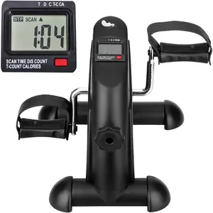 Mini Exercise ,  Under Desk  Pedal Exerciser Portable Foot Cycle Arm &  Peddler Machine with LCD Screen Displays