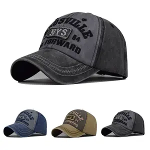 Stylish men’s baseball cap with letter embroidery; comfortable, soft, versatile everyday cap; outdoor sports sunshade hat; trucker cap