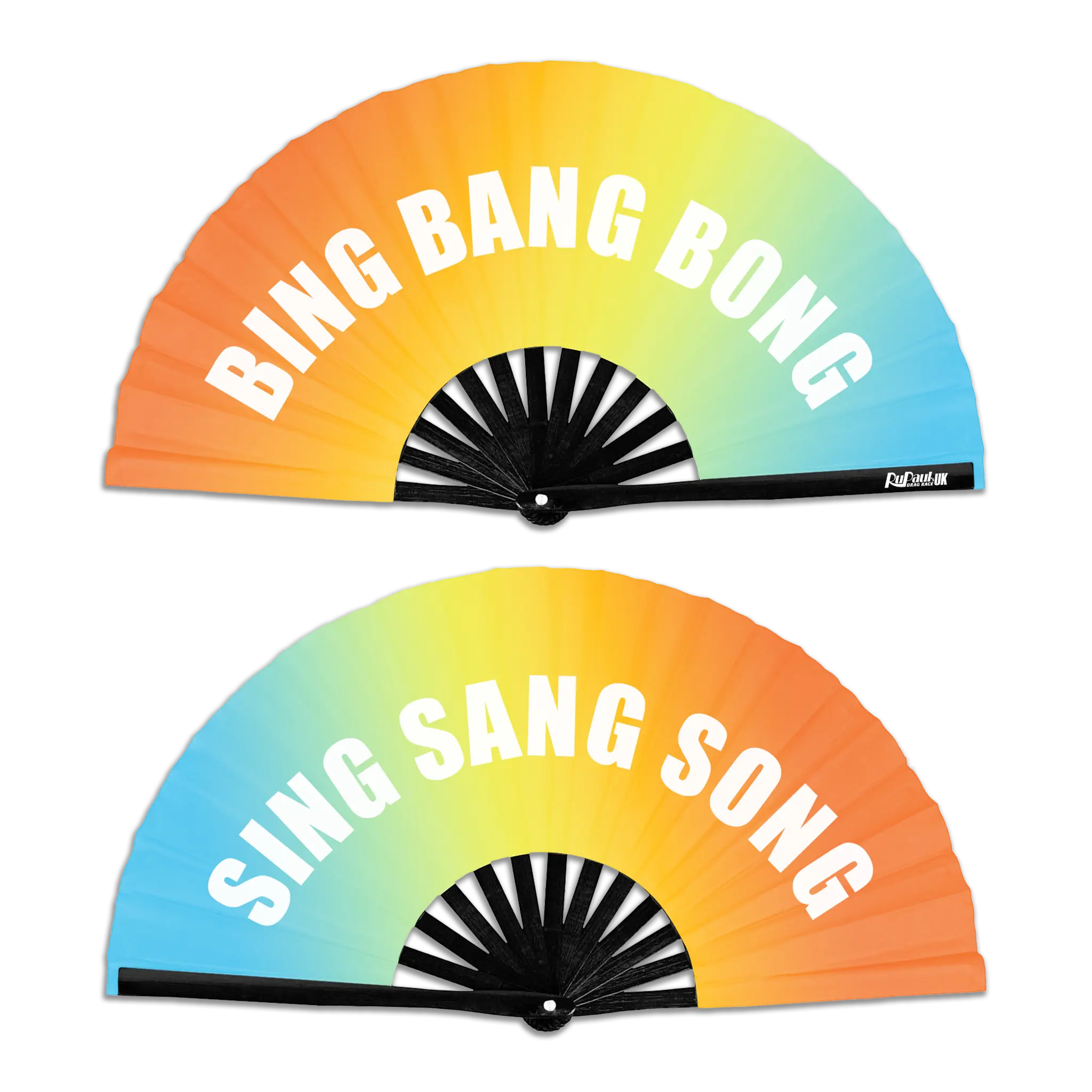 Bing Bang Bong Sing Sang Song Double Sided Hand Fan