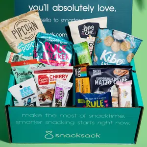 SnackSack Classic Surprise 24+ Snack Box (Puffs, Popcorn, Pretzels, & More)