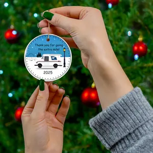Custom Postal Service Mail Carrier Truck ornament | End of the Year Appreciation Gift, 2025 Ornament