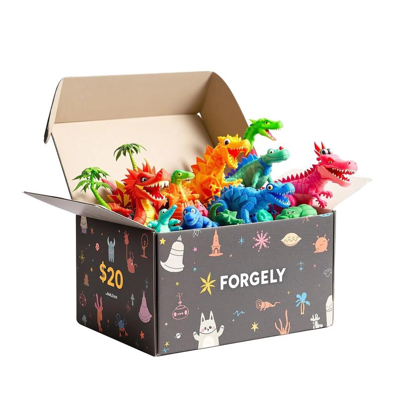 Forgely $100 Build Your Own Box - TikTok Live Shopping Experience Decor Figures with Smooth Ornaments & Artistic Print Options