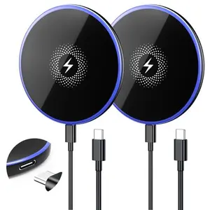 Wireless Charger 2Pack 6FT 15W Samsung Magnetic Wireless Charger Fast Charging Pad for Samsung Galaxy S26 S25 Ultra/S24 FE/S23 Ultra/S22/S21/Z Google Pixel 9 8a 7a 8 7 Pro | Strong Magnet Technology