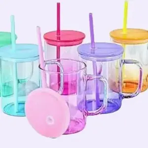 Colorful 16oz mugs with handles