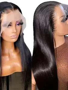 High-Definition Lace Straight Wig, Invisible Hairline, Natural Skin Tone, Perfect for Discreet Coverage, Enhances Your Look Effortlessly
