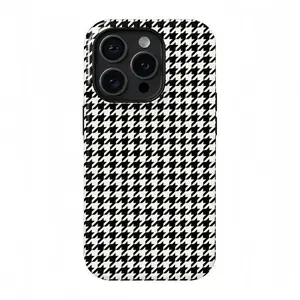 Houndstooth Phone Case, Suitable for IPhone17 ProMax, 16Promax, Pro, Plus, 15, 14, 13. Fashionable Design, Scratch-resistant and Wear-resistant, Smartphone Case, Mobile Phone Protective Cover, Gift