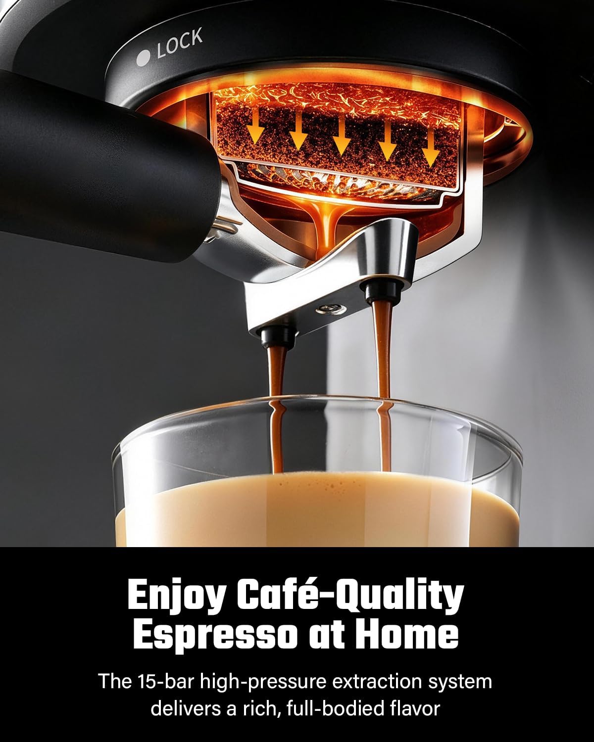 SHARDOR Espresso Machine with Milk Frother, LED Touchscreen, Black | 15 Bar, Expresso Machine with Single & Double Shots, Strong Steam Wand, 40.6oz Tank, 1550W, 12.20 x 5.91 x 11.5 in,BPA-Free tiktokshopbacktoschool SHARDOR Espresso Machine with Milk Frother, LED Touchscreen, Black | 15 Bar, Expresso Machine with Single & Double Shots, Strong Steam Wand, 40.6oz Tank, 1550W, 12.20 x 5.91 x 11.5 in,BPA-Free tiktokshopbacktoschool
