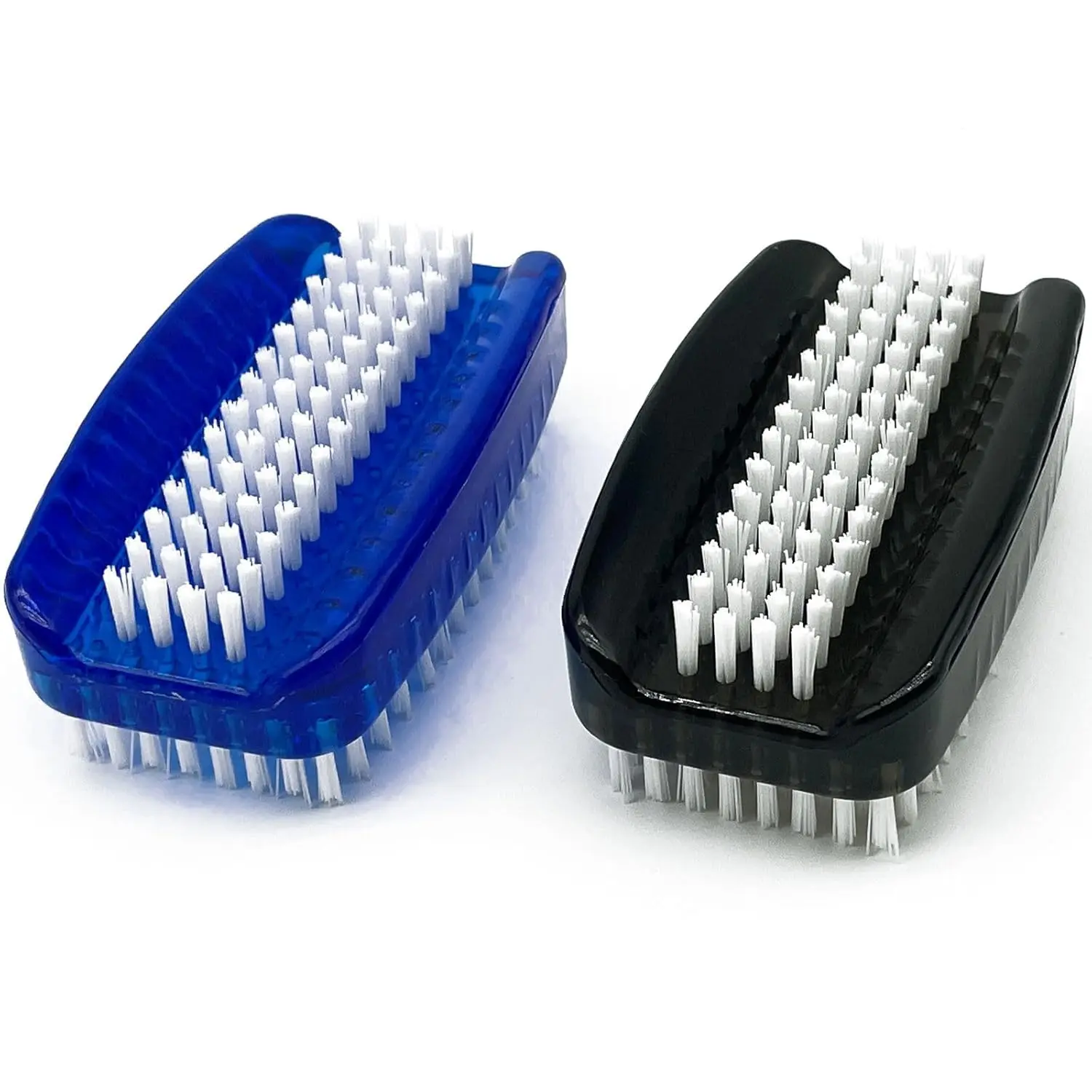 Brush for Cleaning Fingernails 2 Sided Nylon Bristles Fingernail Brush for Cleaning  Scrubber Scrub Clean Soft Stiff  Scrub Brush, 2 Pack