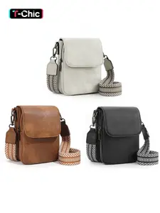 Women's Fashionable PU Crossbody Bag, Casual Versatile Triple Compartment Cell Phone Crossbody Wallet with Card Slots, Trendy All-match Commuter Bag for Daily Used, Casual Flap Pocket, Cross Body Bags