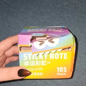 Random Color Pearl Sticky Note, 105pcs/set Clear Sticky Note, Pull Out Sticky Note Pad, Sticky Labels, DIY Sticker, Adhesive Tabs, Office Stationery & Supplies for School & Office #TOP PICKS