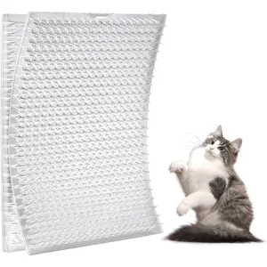 16 Pack Scat Mat for Cats - 13 x 16 Inch  Dual Length  Deterrent Mat with Narrower & Denser Spikes, More Effective for Indoor & Outdoor Humane  Repellent Fence