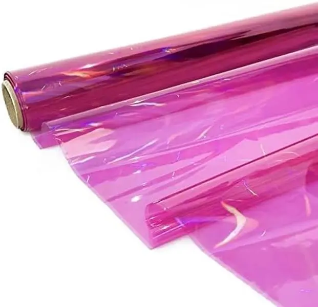 Iridescent  Cellophane Wrap Roll I 34 In Wide X 100 Ft Long I Colorful Cello  For Baskets,Gifts, ,Birthday Holiday Wedding Floral, Party Arts Crafts Decoration ()