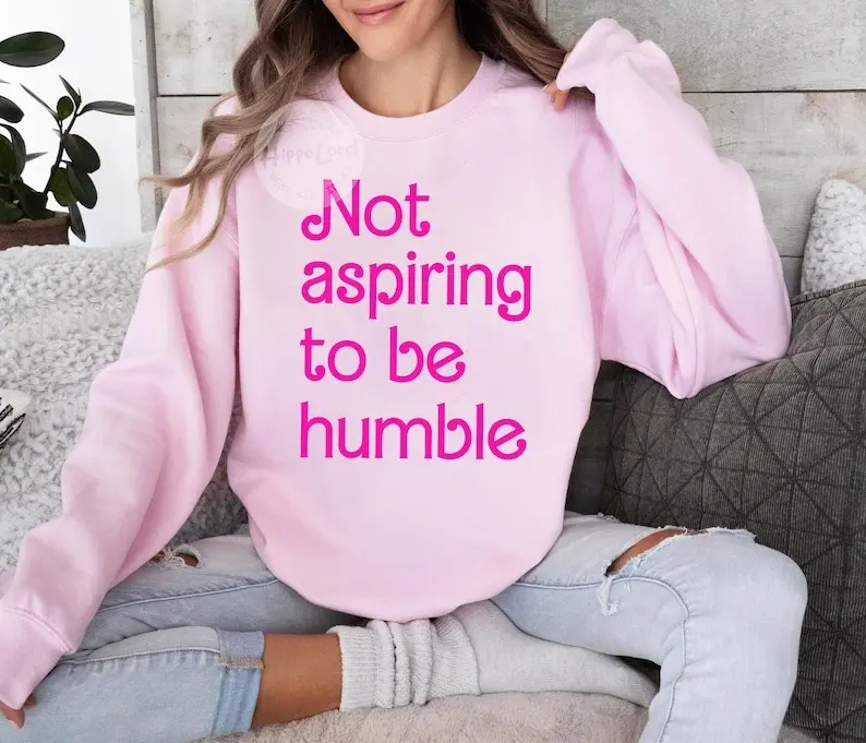 Kamala Harris Sweatshirt, Not Aspiring To Be Humble sweatshirt, Fan Gift, Girl Power Shirt for Democrat