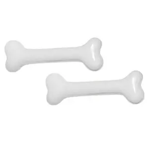 Mini Bone Hair Slides Clip White