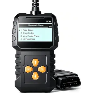 OBD Scanner Ease Setup PlugPlay: Clear Reset Engine Error Code Professional Code Reader Diagnostic Scan Tools with Freeze Frame/I/M Readiness for Cars Since  & Newer  LK