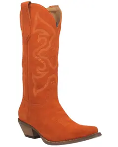 Dingo Women's Out West Tall Western Boot Round Toe - Di920-Orange