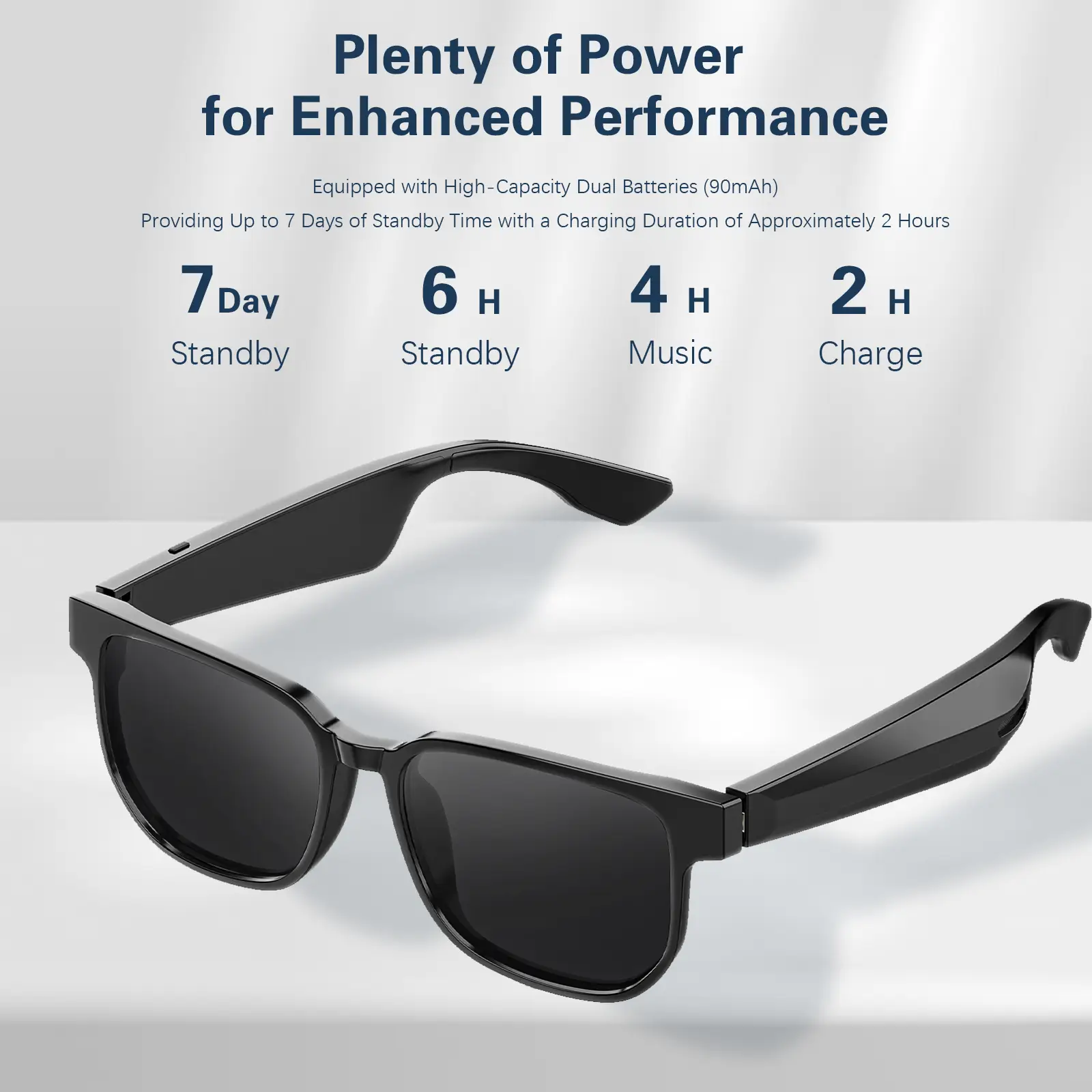 Jueyue Wireless Bluetooth 5.0 Audio Call and Music Sunglasses -Men's and Women's UV resistant Sunglasses Smart Glasses Christmas Gifts, Festival Gifts