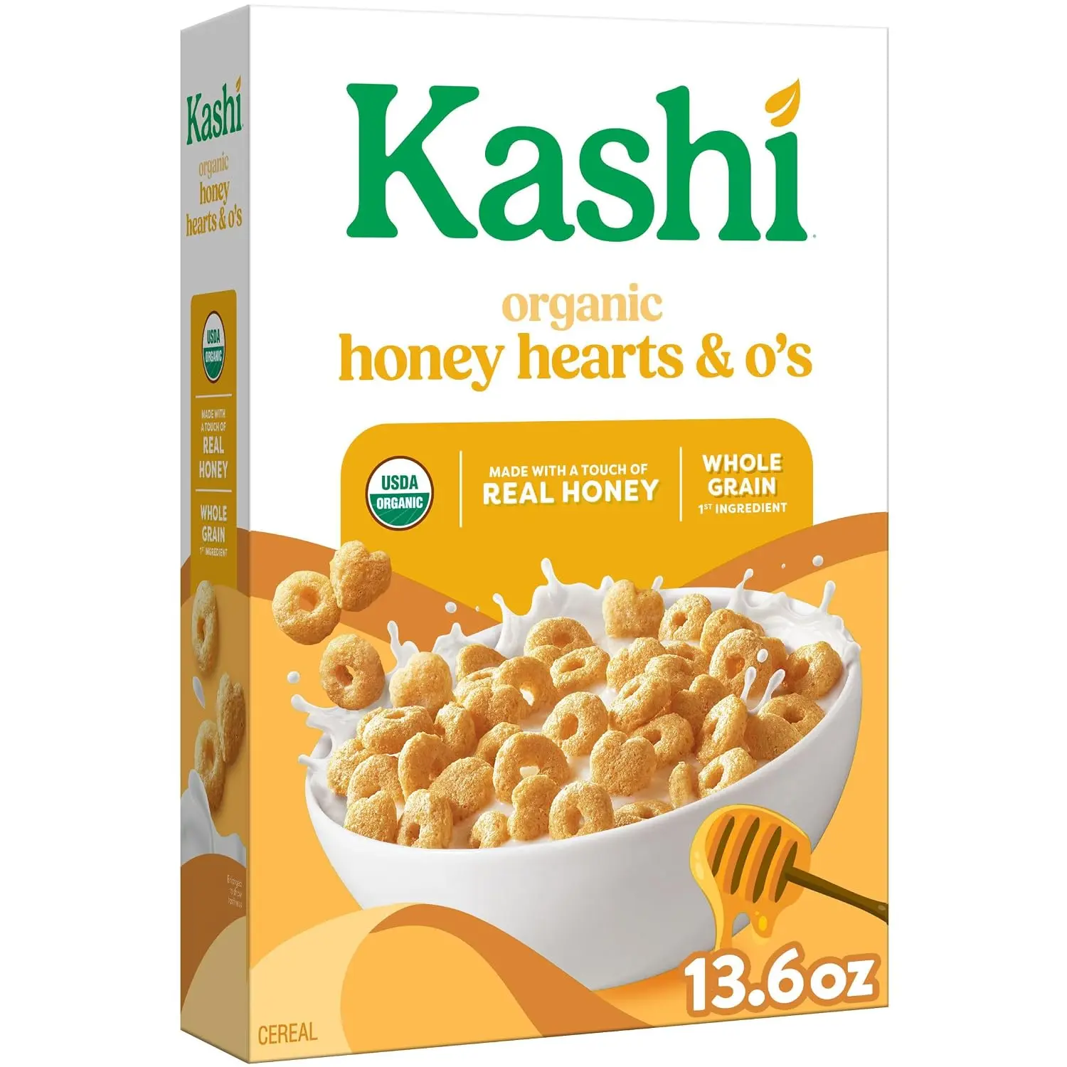 Kashi Honey Toasted Breakfast Cereal 13.6oz | Organic, Whole Grain