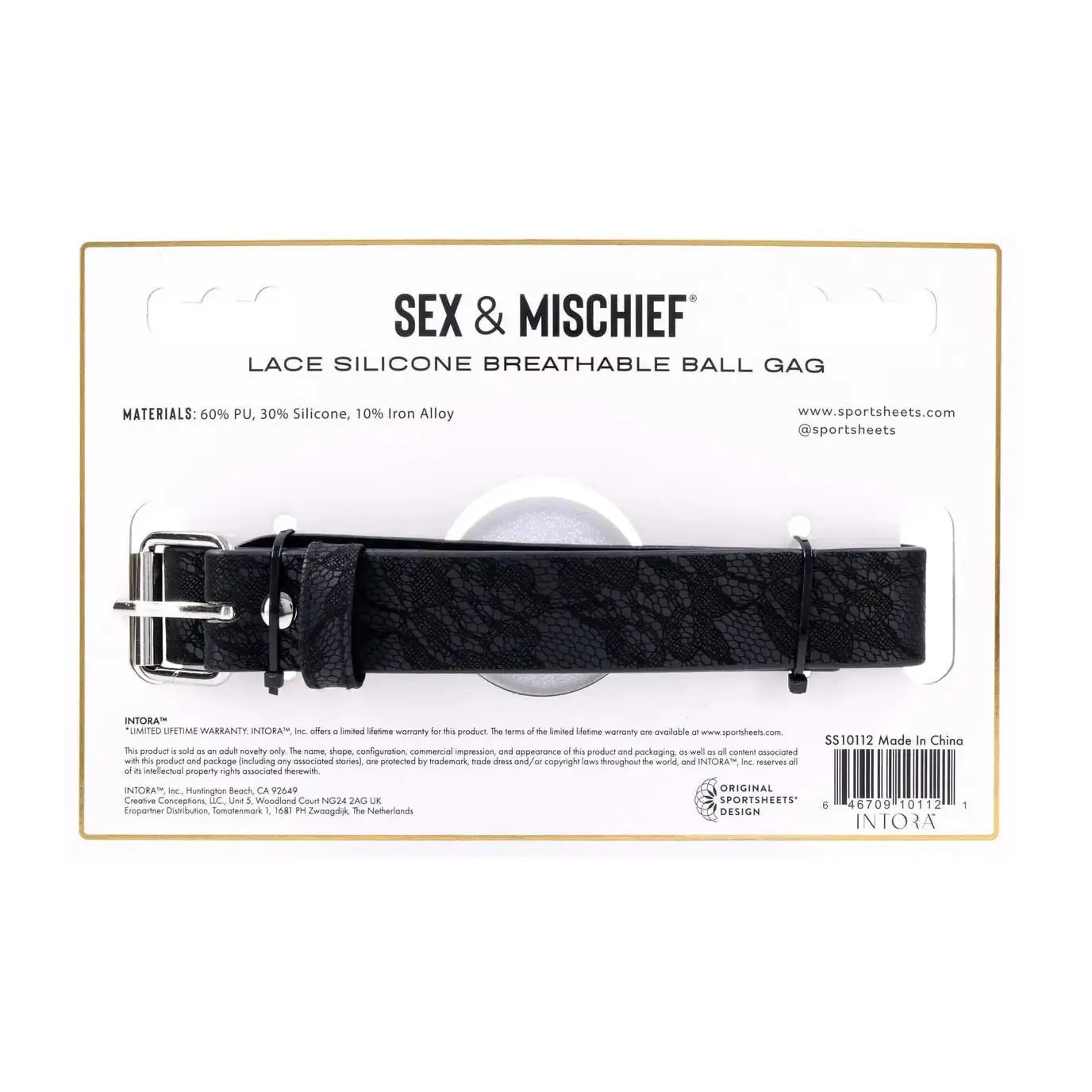 Lace Silicone Breathable Ball Gag